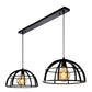 Dikra Lampe Pendentif Noir Duo