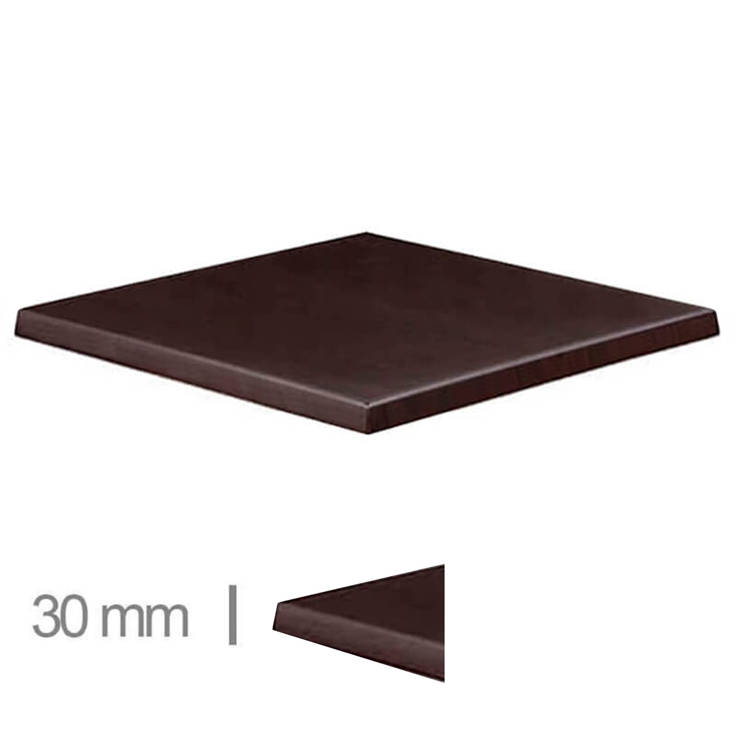 Plateau De Table WERZALIT Wenge 70x70cm