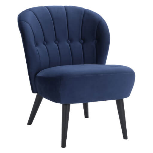 Fauteuil Leto Bleu