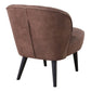 Fauteuil Leto Brun