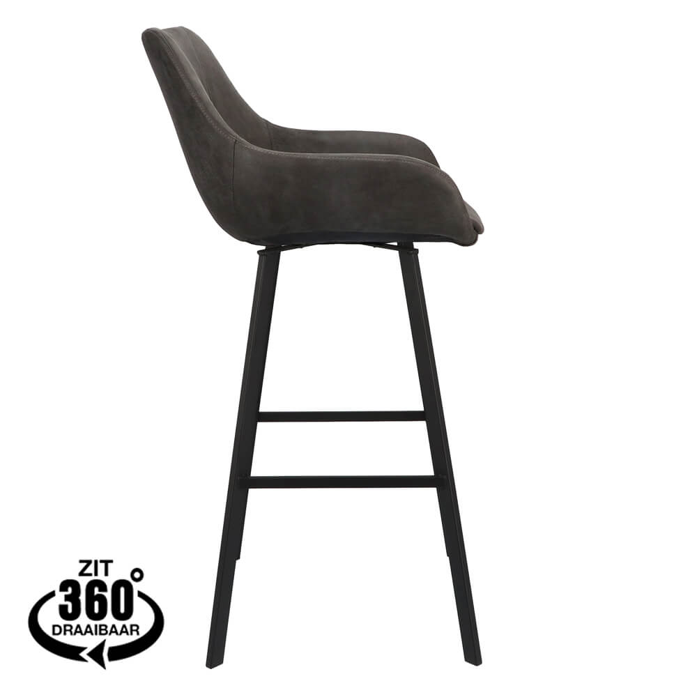 Chaise De Bar Bias Anthracite