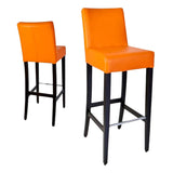 Orange jarno bar chair