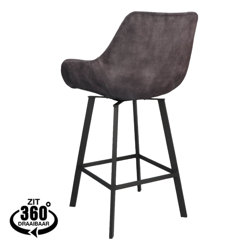 Chaise De Bar Bias Anthracite