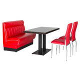 Banquette De Café American Rouge