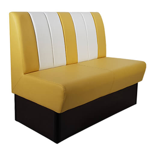 Banquette De Café Safran American Jaune Blanc