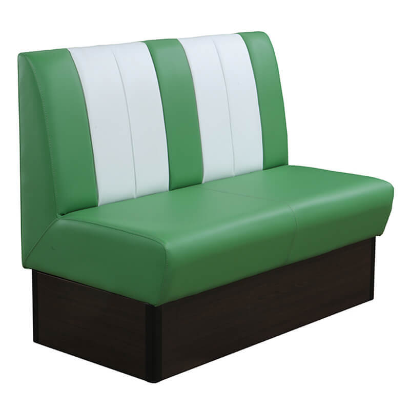 Banquette De Café Safran American Vert Blanc