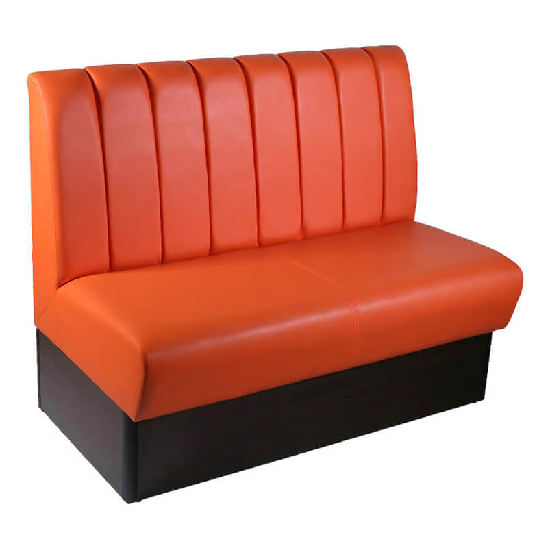 Orangefarbene Safran -Kaffeebank