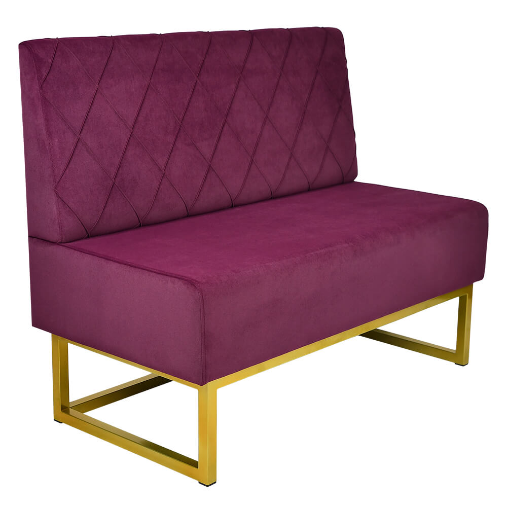 Banquette De Café En Velours Troje Violet