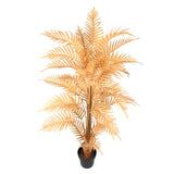 Palma artificiale areca di caffè dorato 160 cm