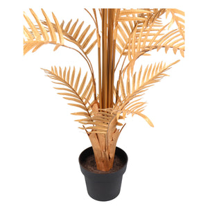 Palma artificiale areca di caffè dorato 160 cm