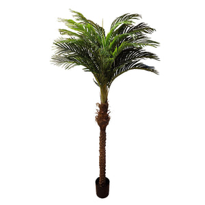 Green/brown Hawaii coffee artificial palm 220 cm