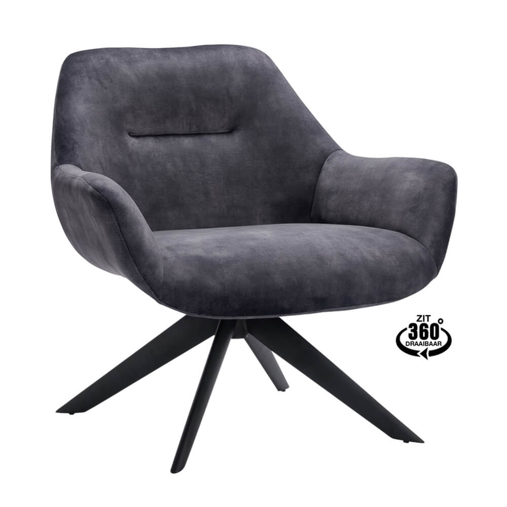 Fauteuil Haris Anthracite