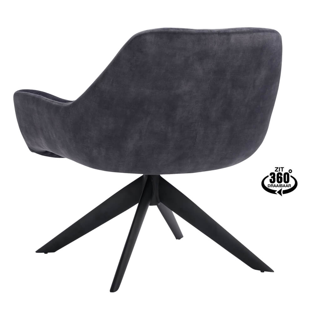 Fauteuil Haris Anthracite