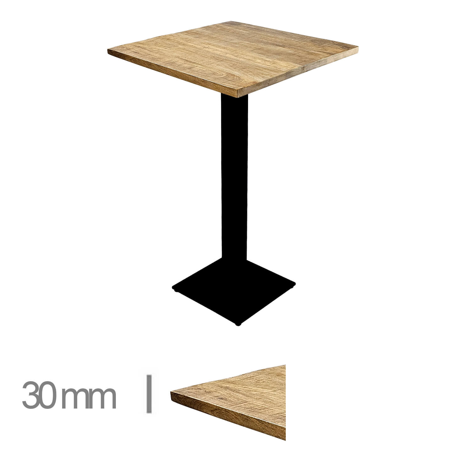 Tabella di mango alto 70 × 70 cm