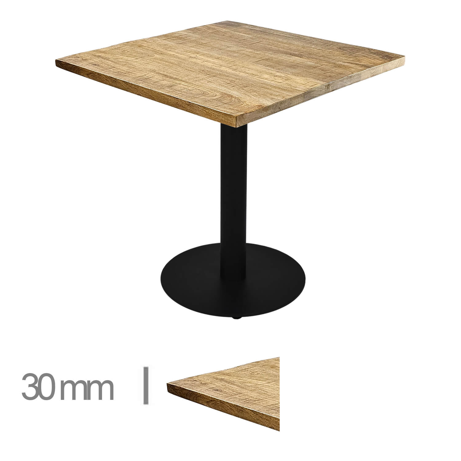 Tabella Horeca Mango 70 × 70 cm