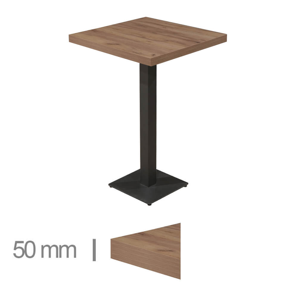 Table Haute De Café Dublin K4 70×70 Hauteur 113