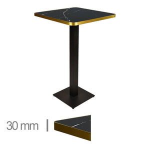 Table Haute ORECA Noir 60×60Cm