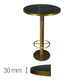 Table Haute ORECA Noir 60Cm