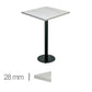 Table Haute Madrid 70×70cm