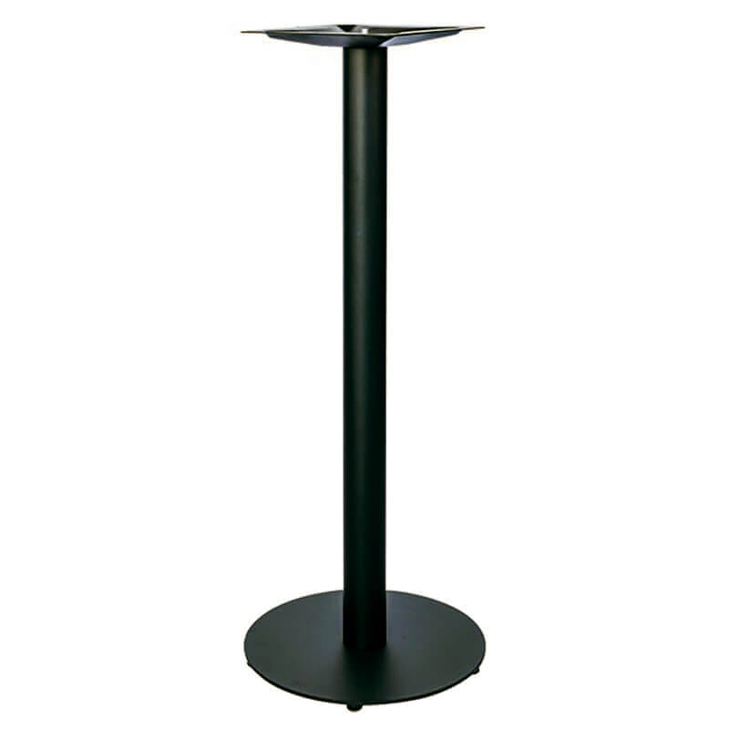 Table Haute De Café Madrid Noir 70×70 Hauteur 111