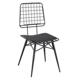 Sedia nera Rio