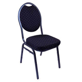 Sedia stack nera
