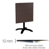 Kompaktes WEGE 69 × 69 cm faltbare Tabelle