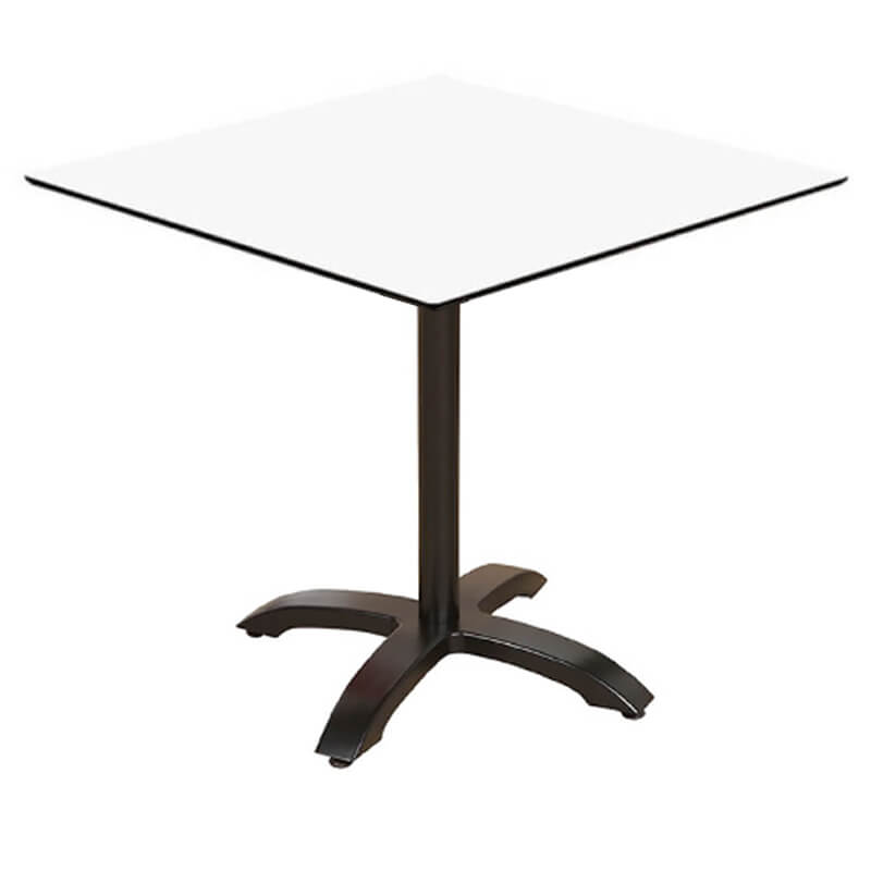 Kompakte weiße faltbare Tabelle 69 × 69 cm