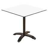 Compact white foldable table 69 × 69cm