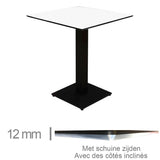 Kompakte weiße Tabelle 69 × 69 cm