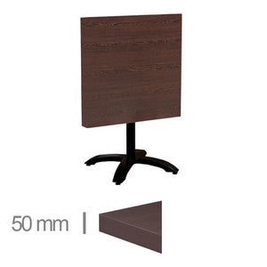 Table Avec Pied Pliable De Café Dublin Wenge 70×70 Cm