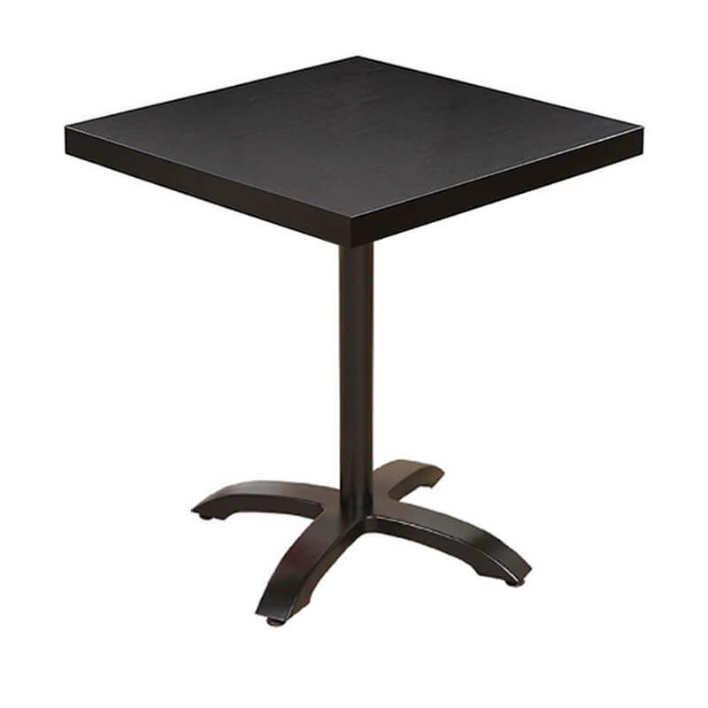 Table Avec Pied Pliable De Café Dublin Noir 70×70 Cm