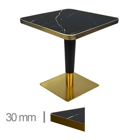 Table ORECA Noir 60×60Cm