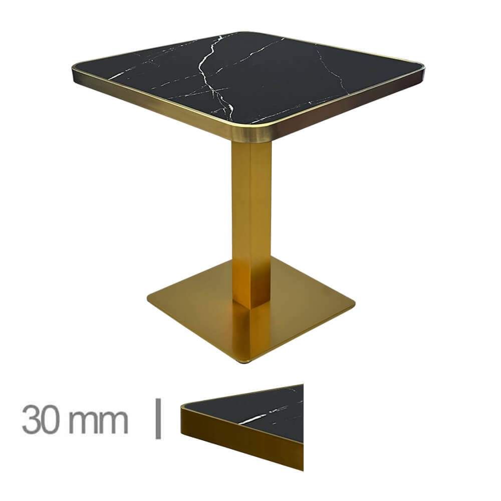 Tabella Black Horeca 70 × 70 cm