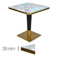 Table HORECA Nacré 60×60cm