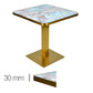 Table HORECA Nacré 60×60cm