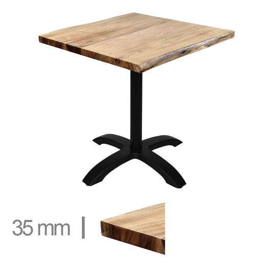 Table Pliable Acacia 75×75 Cm