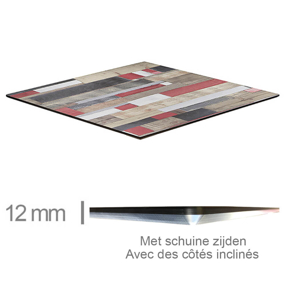 Plateau De Table COMPACT Reddenwood 69cmx69cm