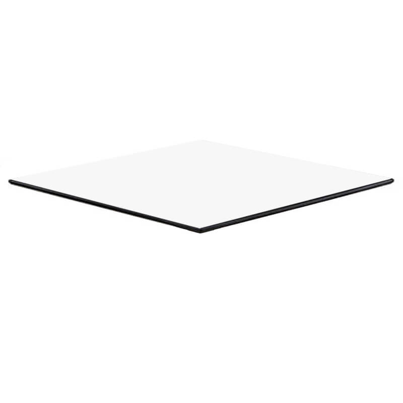 Kompakte weiße Tabelle 69 × 69 cm