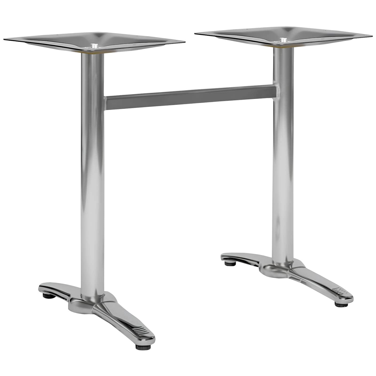 Pied De Table Double Inox