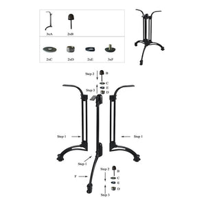 Aluminum cast iron table 60 × 60cm