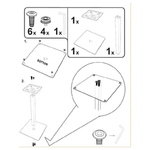 Pied De Table Fonte 40×40cm