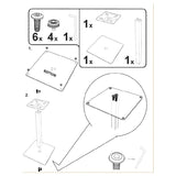 Pied De Table Fonte 40×40cm
