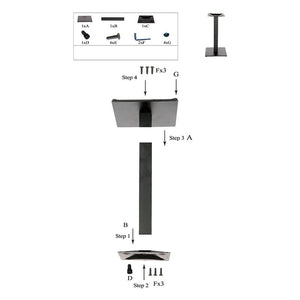 Pied De Table Fonte 40×40cm