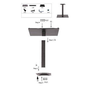 Base De Table Fonte 40×60cm