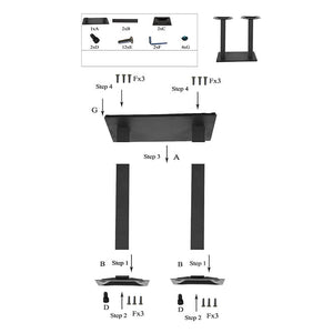 Base De Table Fonte 70×40cm