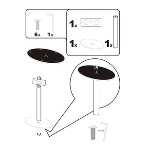 Pied De Table Ronde Fonte 43cm