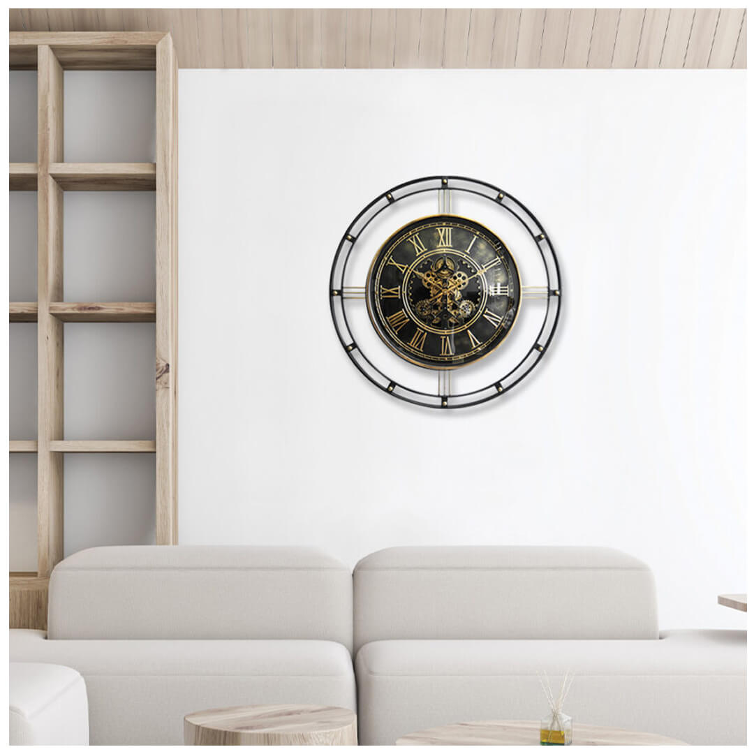 Horloge À Engrenages Avec Verre 08.058 Ø 90 Cm