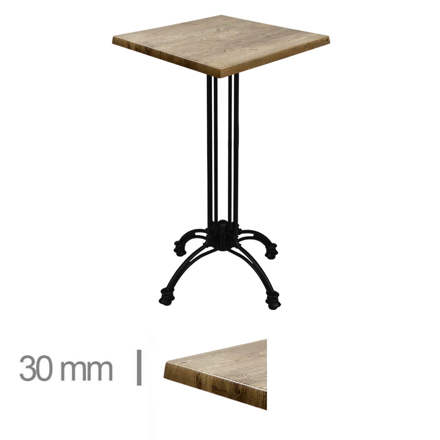 Table Haute Werzalit Findus 60×60Cm