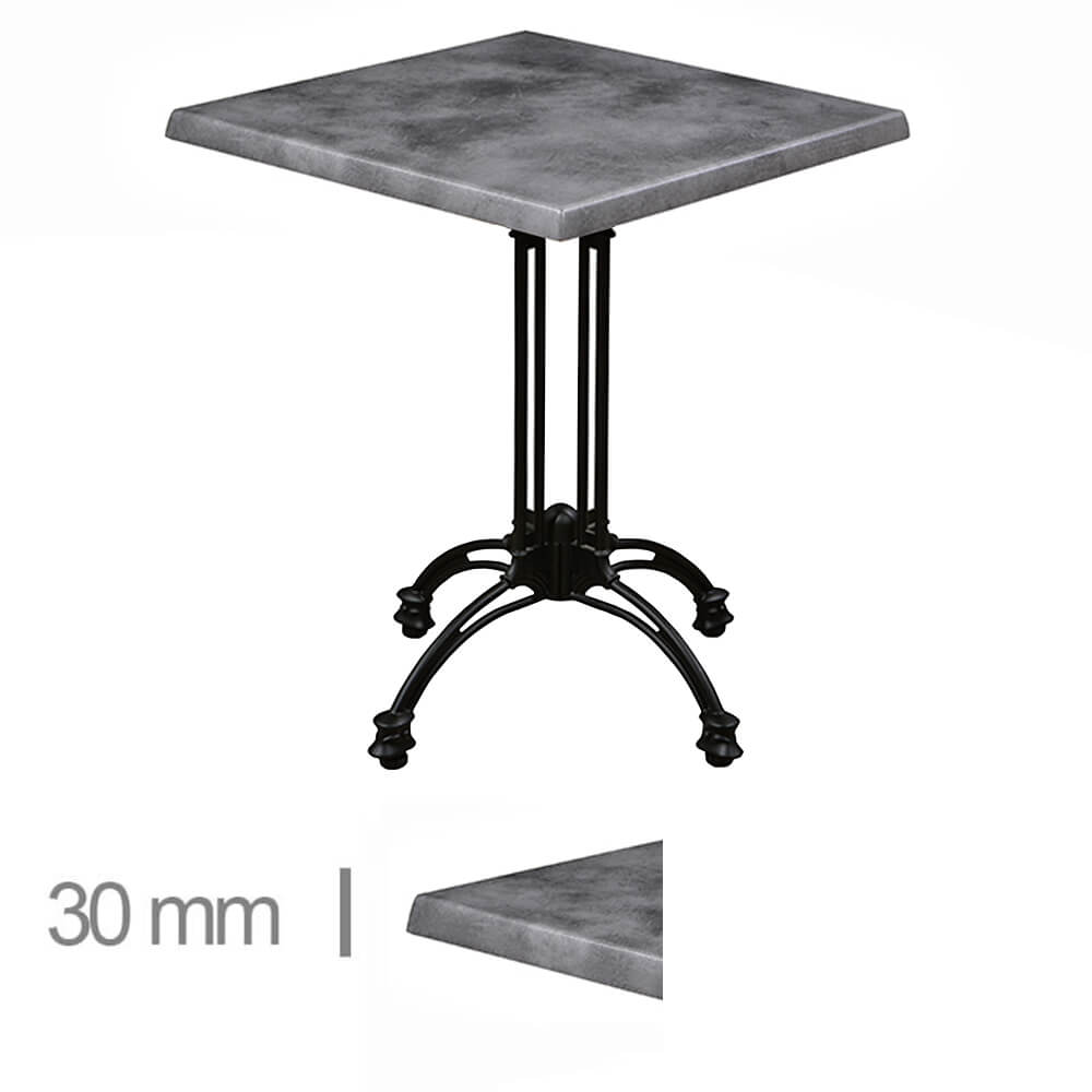 Table Werzalit Béton 60×60Cm